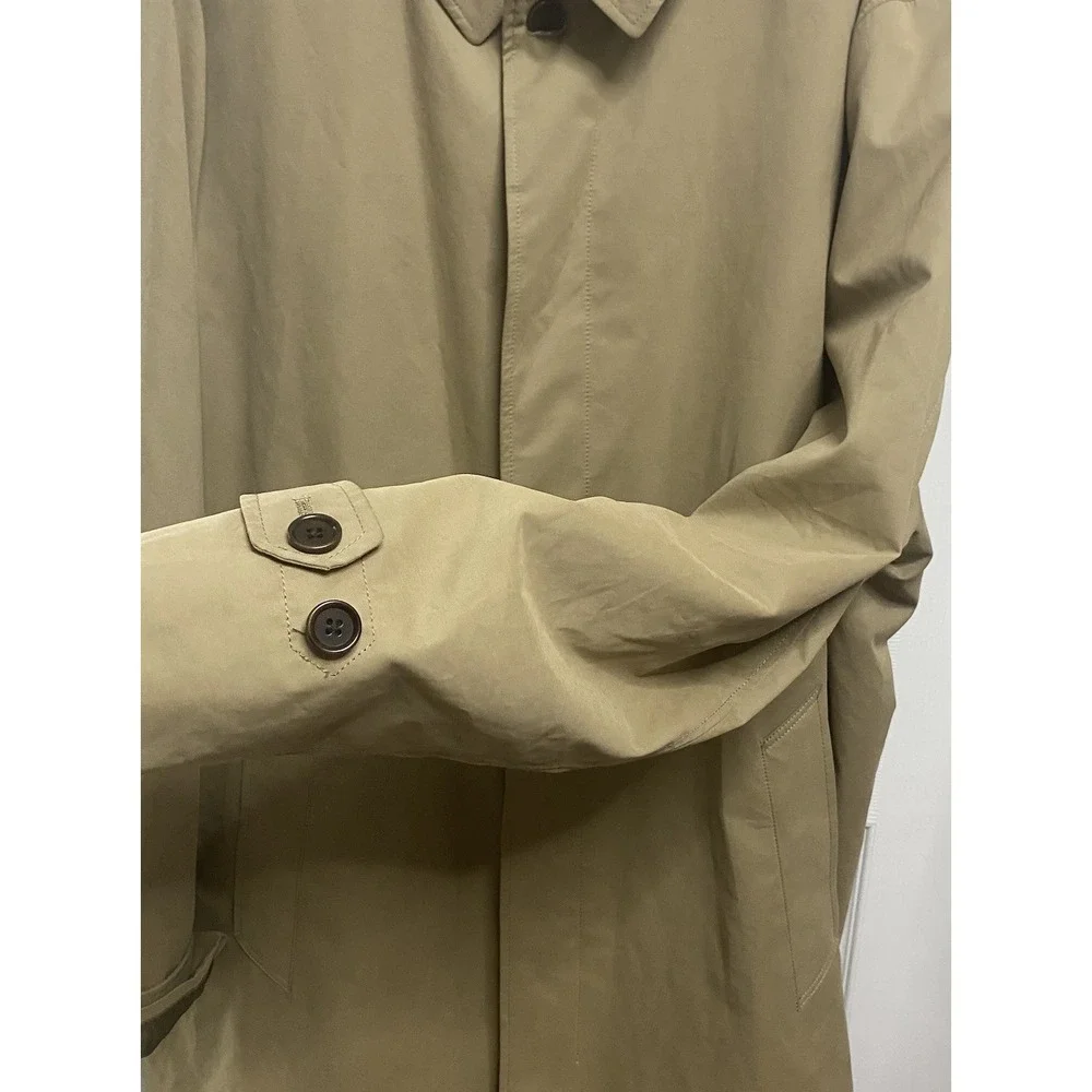 Banana Republic Men Brown Trench Coat Brown Water Repellent Raincoat TALL XXL